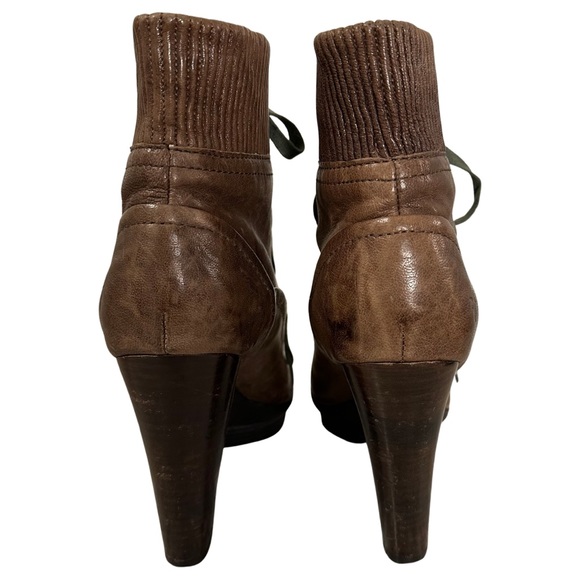 FRYE Mimi Lace Leather 4” heel 1” platform - Picture 5 of 10